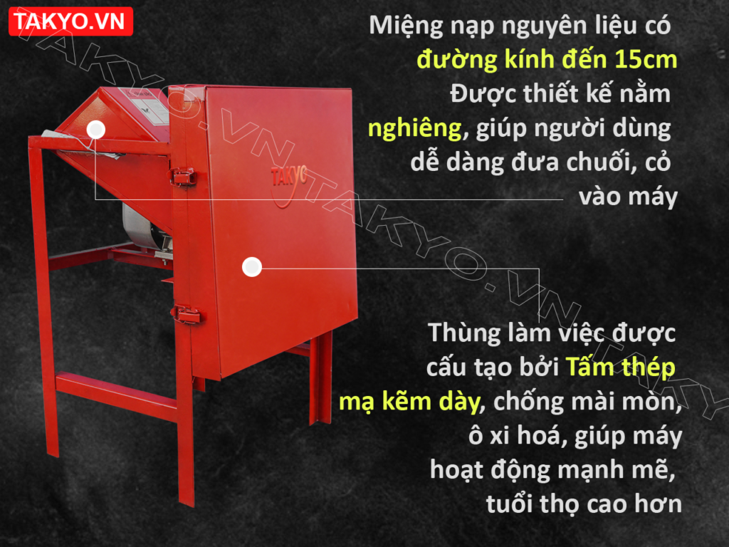 Cấu tạo máy thái chuối Takyo TK 15