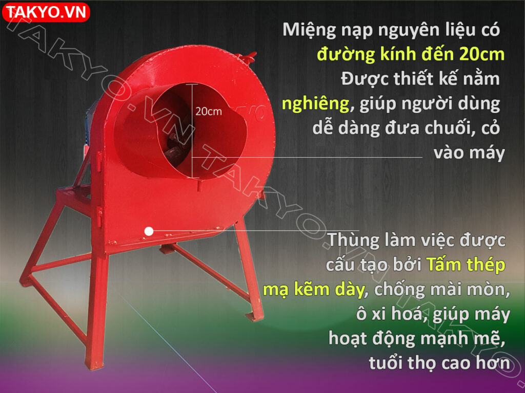 Cấu tạo thân máy thái chuối Takyo TK 1500