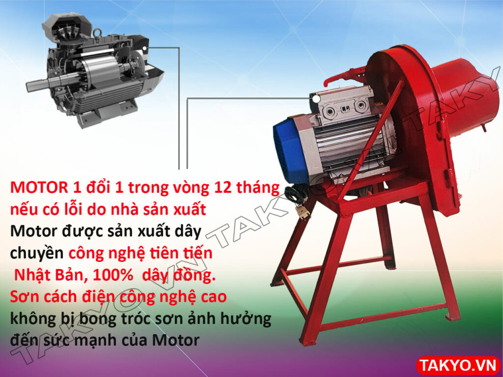 Motor máy thái chuối mịn Takyo TK1500