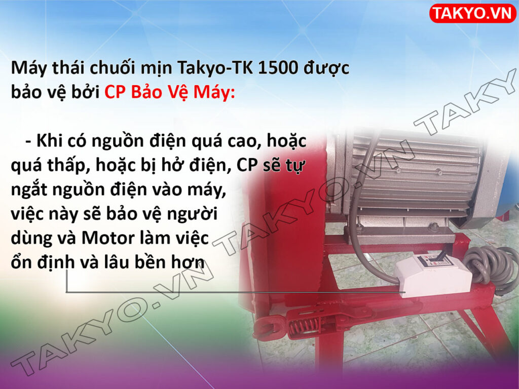 CP chống giật máy thái chuối Takyo TK 1500