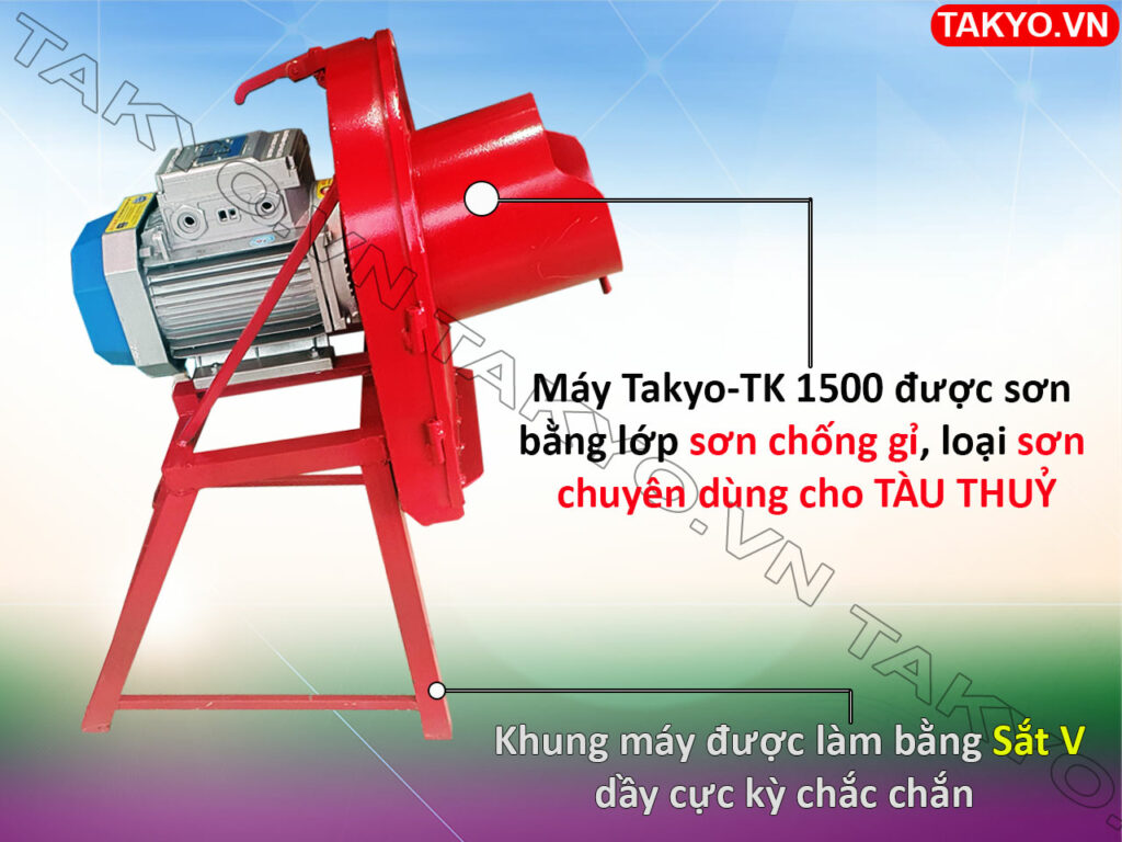 1-Cấu tạo máy thái chuối Takyo TK1500
