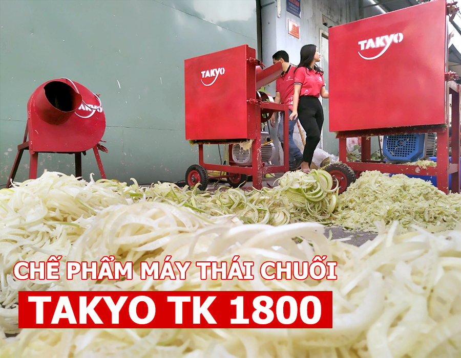 Chế phẩm khi sử dụng máy băm chuối Takyo TK 1800