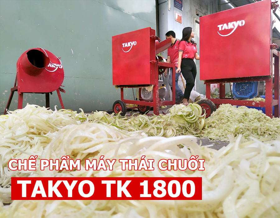 Chế phẩm máy thái chuối đa năng Takyo TK 1800