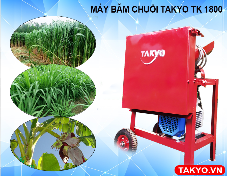 Ưu điểm máy băm thái chuối đa năng Takyo TK 1800