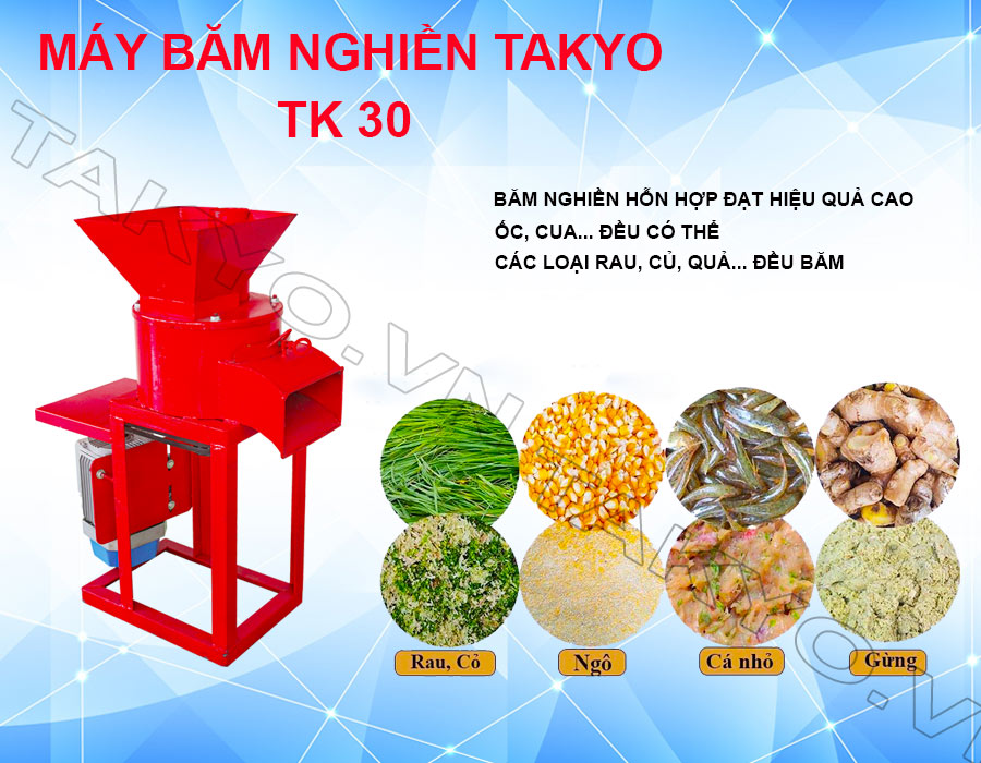 Ưu điểm máy băm nghiền đa năng Takyo TK 30