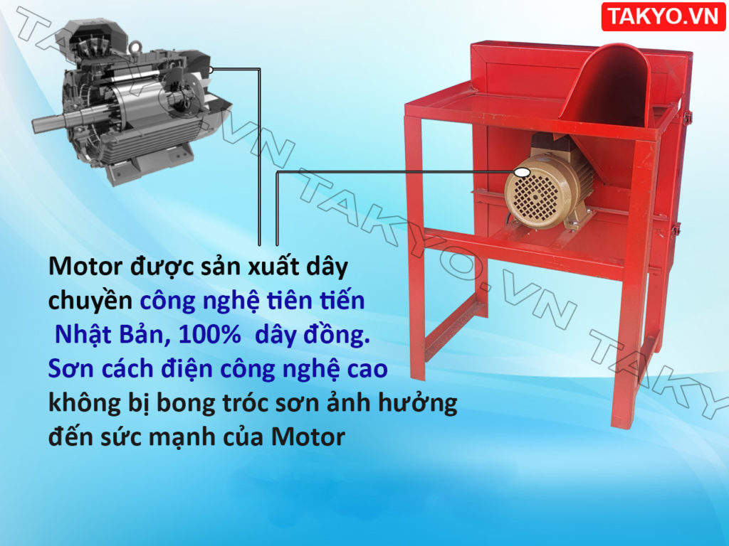 Motor máy băm cỏ TK 11