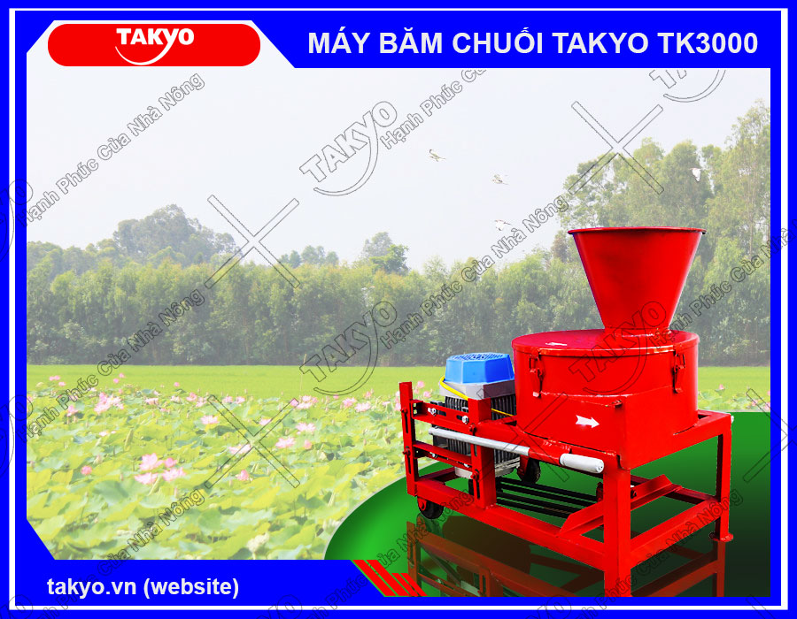 Công dụng của máy băm thái chuối đa năng TAKYO TK3000 tại Long An