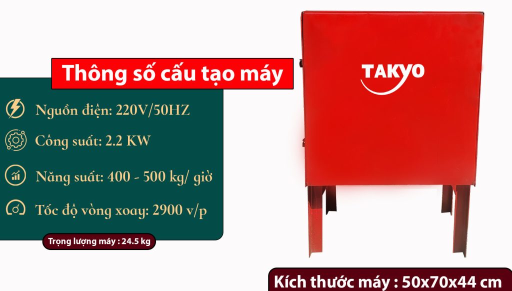 Thông số máy thái chuối Takyo TK 15