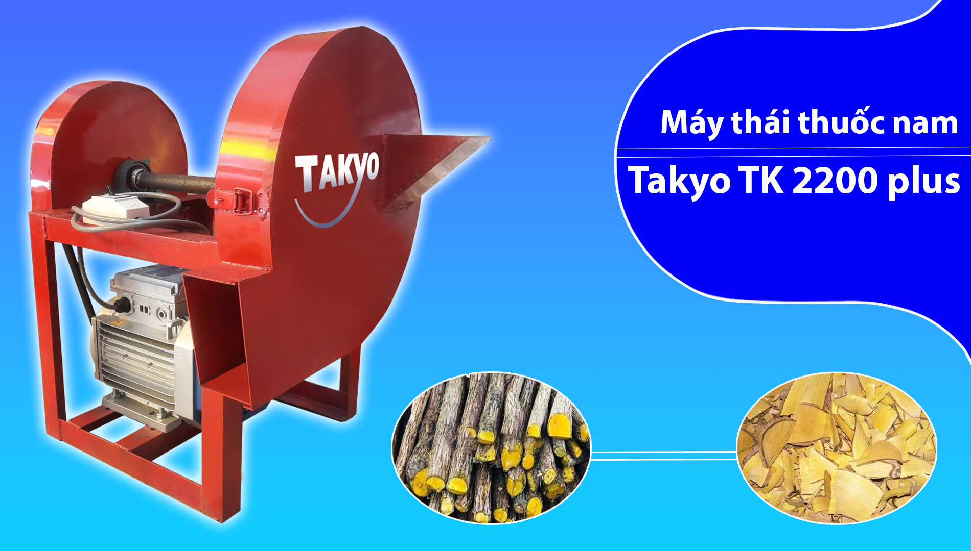 Máy băm cây thuốc nam Takyo TK 2200 Plus