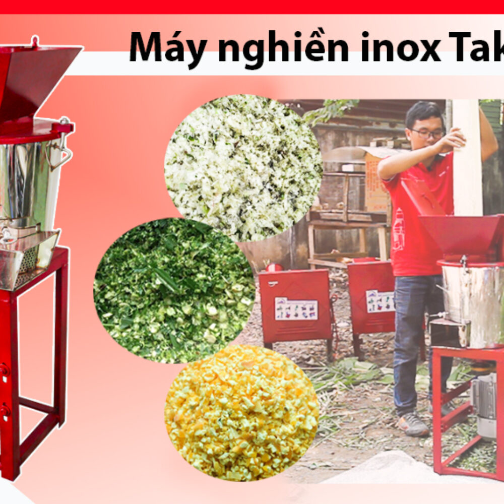 Máy băm nghiền thùng inox hốn hợp TAKYO TK22 chính hãng