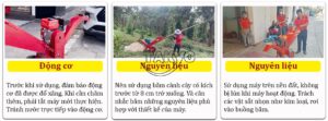 Lưu ý khi sử dụng máy băm cây Takyo
