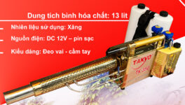 Dung tích bình hóa chất máy phun khói Takyo TK 350