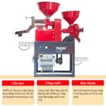 Máy xay xát gạo Takyo TK 220 sử dụng động cơ điện công suất 3KW mạnh mẽ
