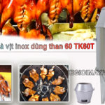 Lu nướng gà vịt inox dùng than 60 TK60T
