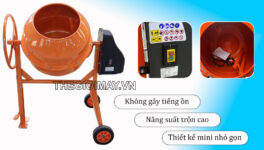 Máy trộn bê tông mini 160l - Ảnh 2