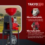 Đầu ra thành phẩm và đầu ra phụ phẩm của máy xát gạo chính hãng TAKYO TK 190
