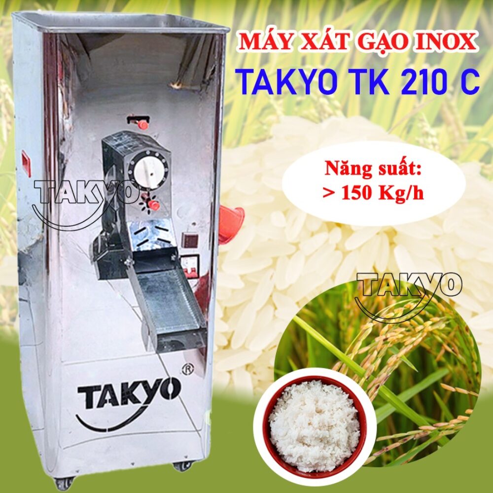 máy xát gạo mini gia đình Takyo TK 210 C