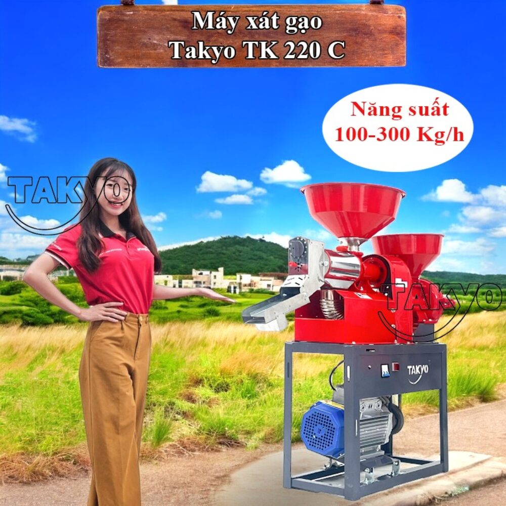 Máy xay xát gạo gia đình Takyo TK 220 C