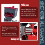 Phễu nạp và buồng xát của máy xát gạo chất lượng cao TAKYO TK 190 CRP