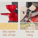 Tích hợp xát gạo, nghiền bôt, vỡ ngô trên cùng máy xát gạo Takyo TK 200 P 