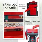 Sàng lọc tạp chất của máy xát gạo Takyo TK 1000 Pro