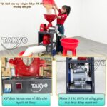 Máy xay xát gạo gia đình Takyo TK 195 sử dụng động cơ 3kw mạnh mẽ
