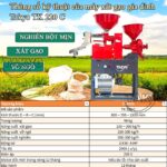 Thông số kỹ thuật của máy xát gạo mini gia đình Takyo TK 220 C