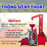 Thông số kỹ thuật của máy xay xát lúa gạo Takyo TK 195 CRT