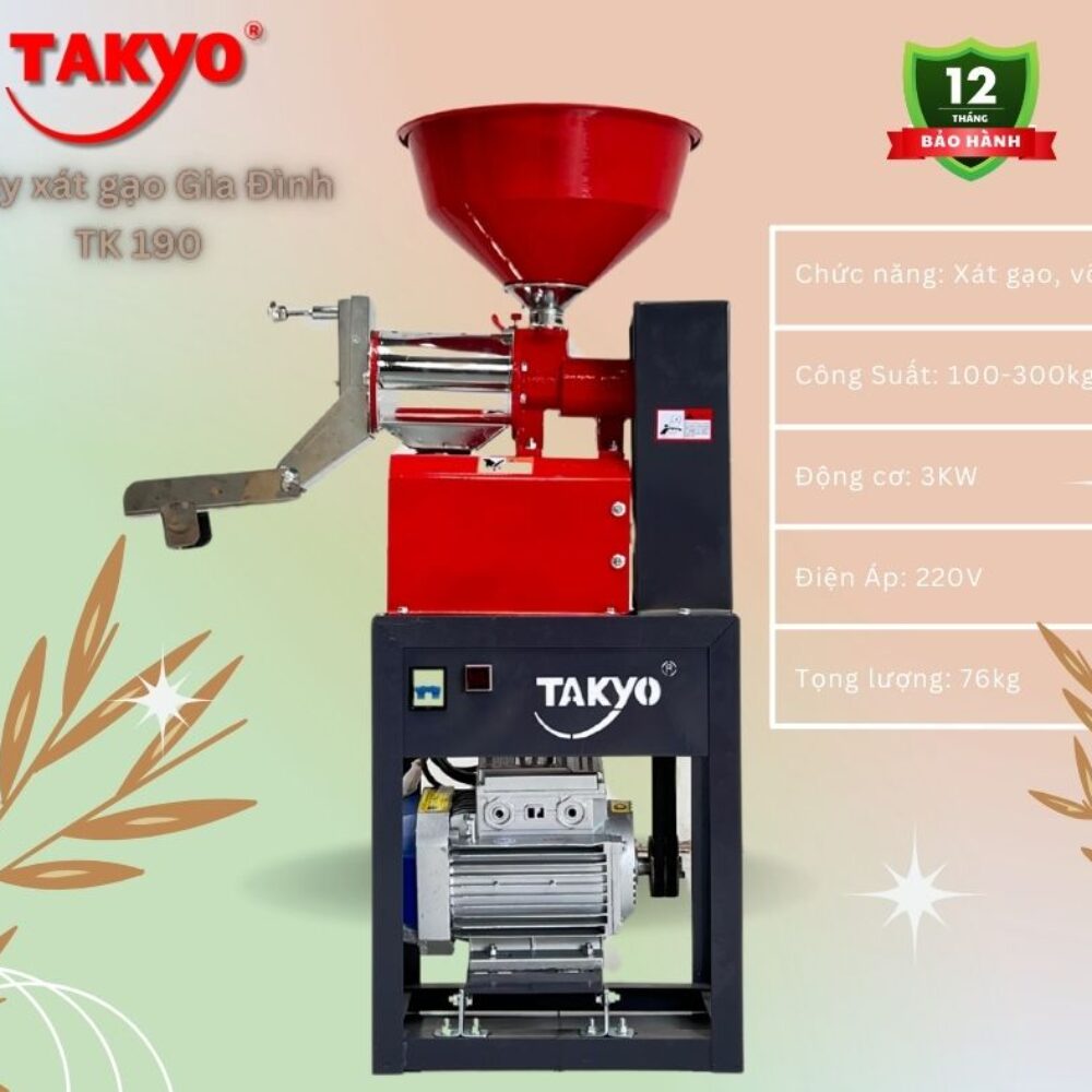 Máy xay xát gạo gia đình Takyo TK190