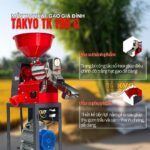 Đầu ra gạo và đầu ra phụ phẩm của máy xay xát gạo gia đình TAKYO TK 190 C