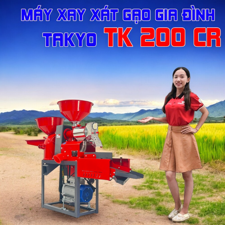 Máy xay xát gạo gia đình Takyo TK 200 CR