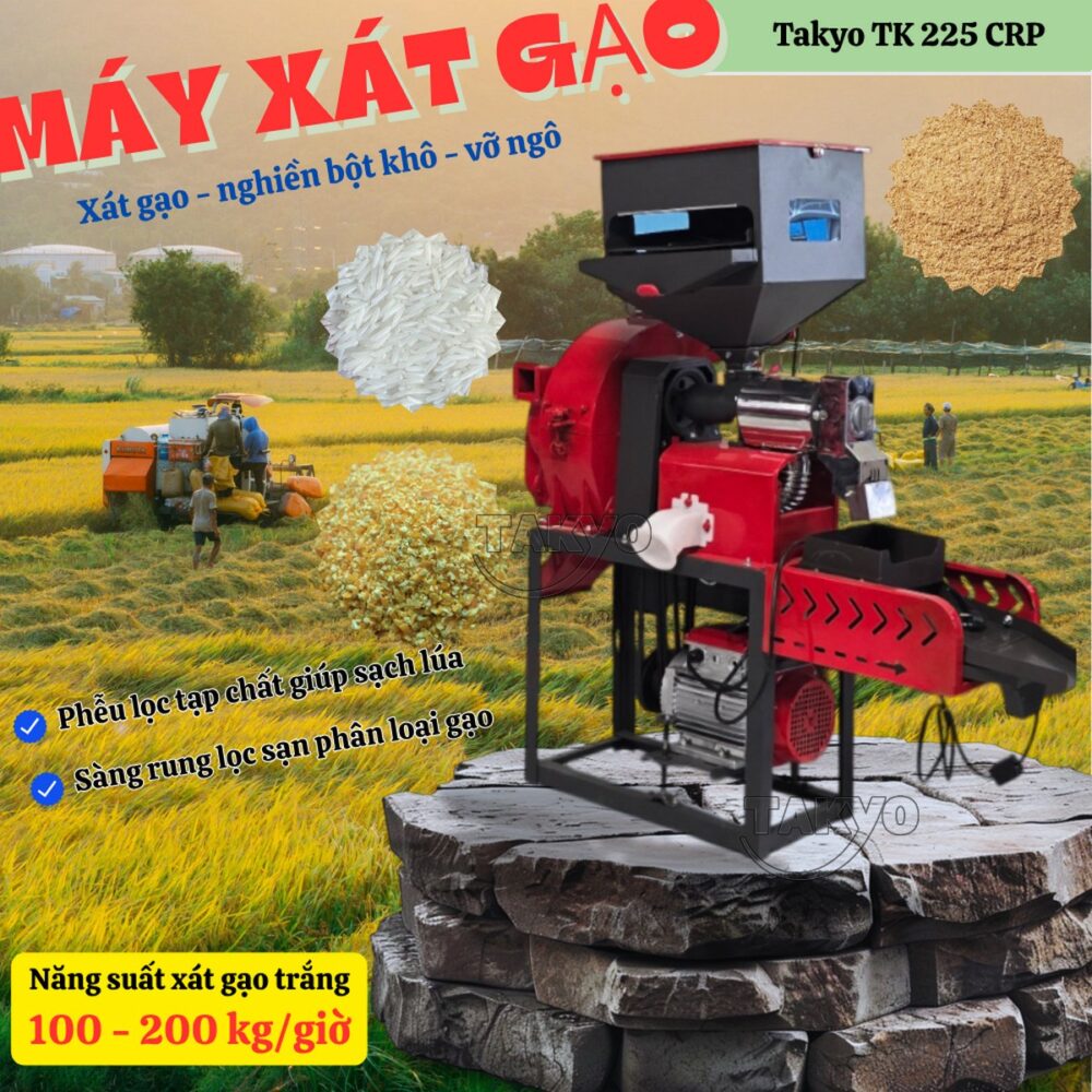 Máy xay xát gạo Takyo TK 225 CRP chính hãng