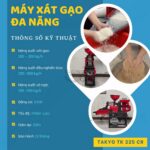 Thông số kỹ thuật của máy xát gạo nghiền bột Takyo TK 225 CR