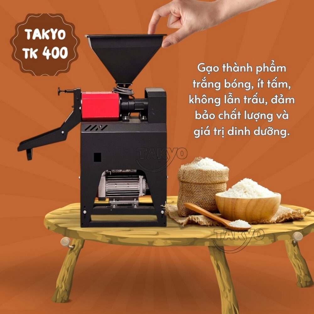 Máy xay xát gạo Takyo TK 400 chính hãng