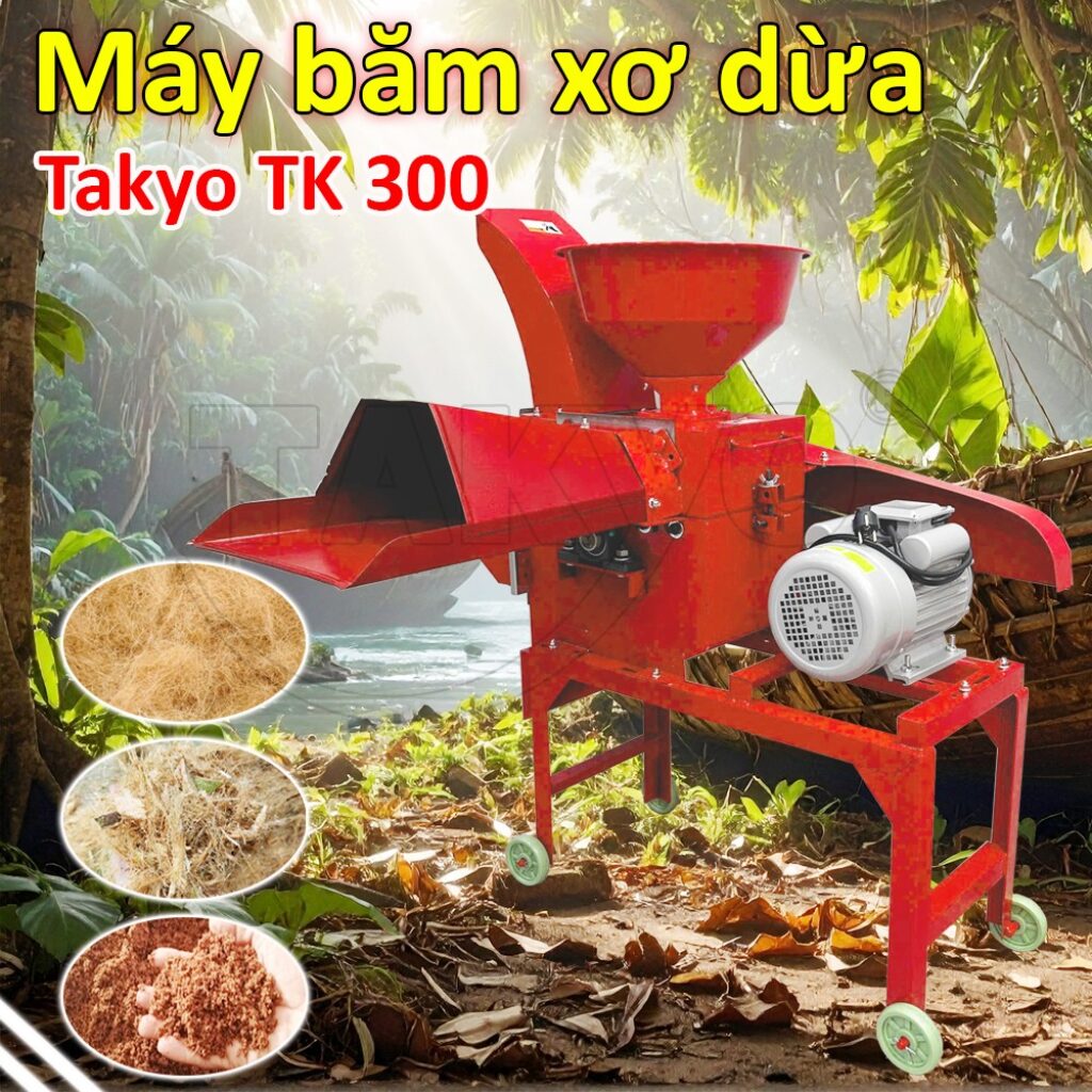 Máy băm xơ dừa Takyo TK 300