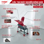 Cấu tạo máy nghiền nông sản TAKYO TK 24-28
