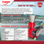 Thông số kỹ thuât máy ép cám viên TAKYO TK 186 inox