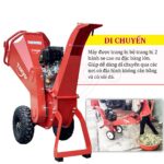 Bánh su cao su và tay cầm di chuyển của máy băm cây Takyo TK 75