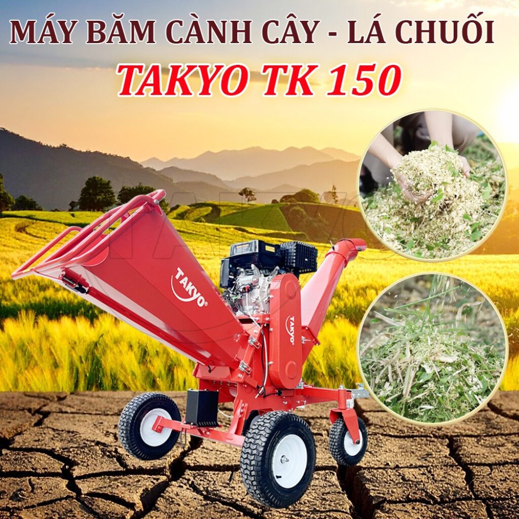 Máy băm gỗ chạy xăng Takyo TK 150
