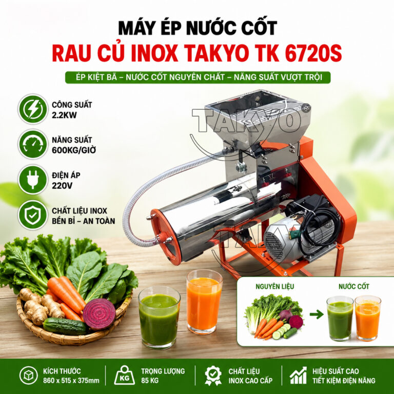 Máy ép nước cốt rau củ inox TAKYO TK 6720S