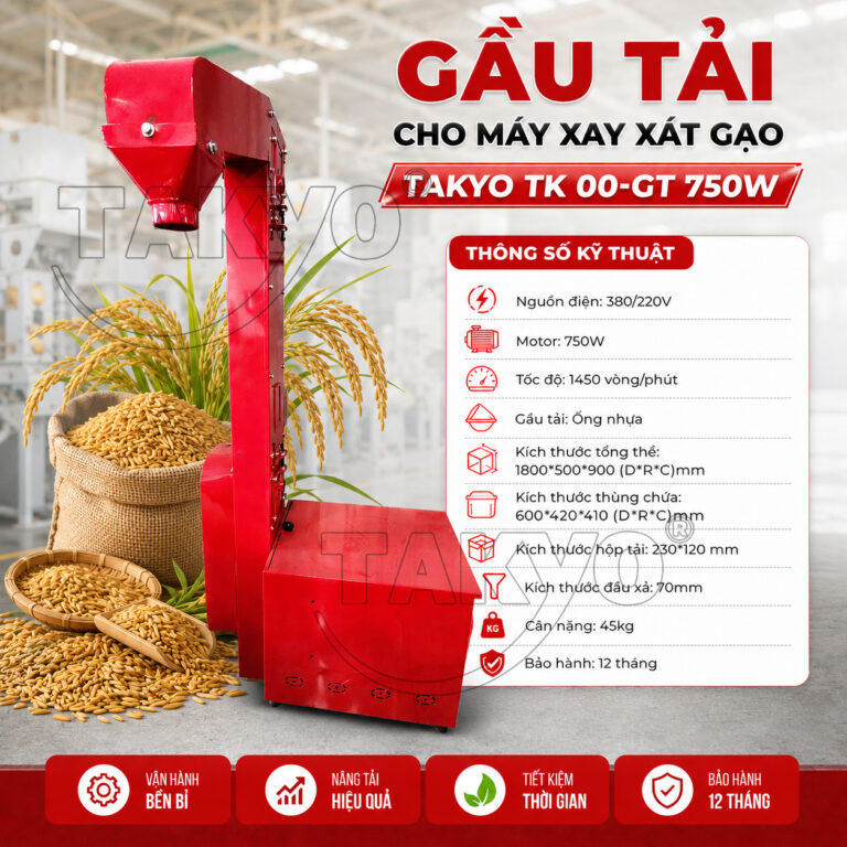 GẦU TẢI CHO MÁY XAY XÁT GẠO TAKYO TK 00-GT 750W