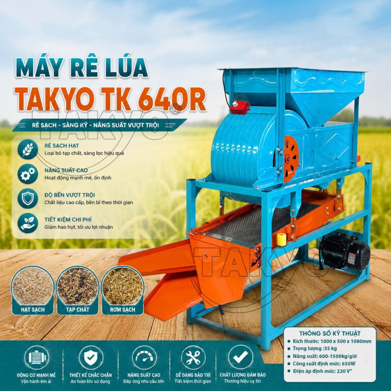 Máy rê lúa Takyo TK 640R